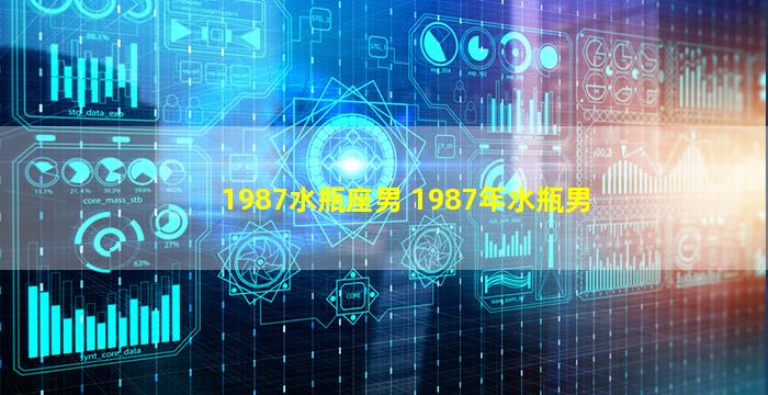 1987水瓶座男 1987年水瓶男